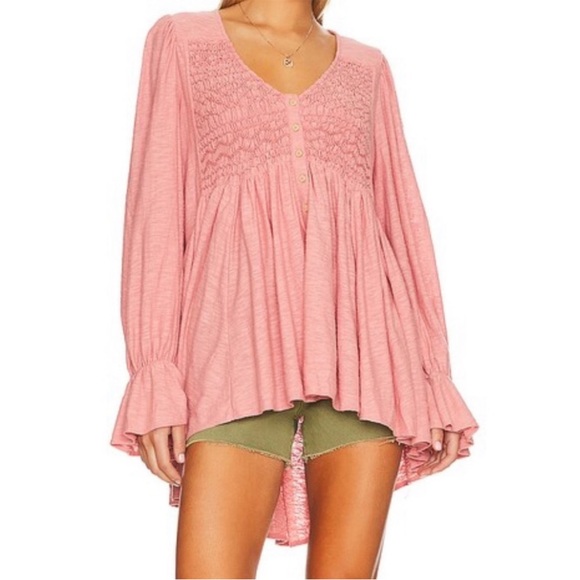 NWT Free People Rose Don’t Call Me Baby Top S - Picture 2 of 9